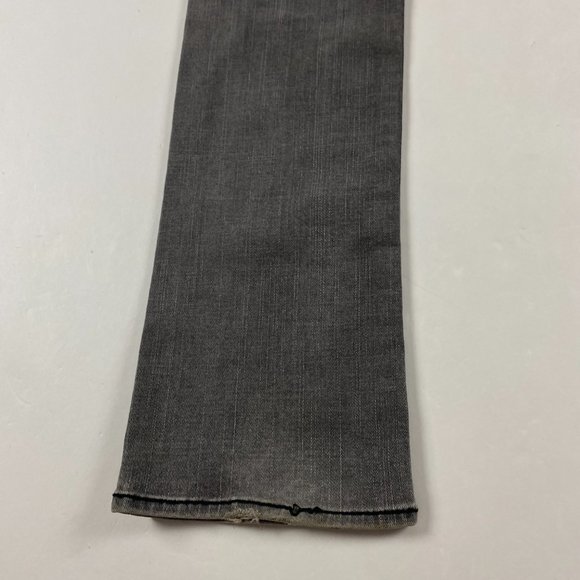True Religion Johnny Big T Jeans Womens Size 30 x 34 Gray Black Stretch - Picture 6 of 16